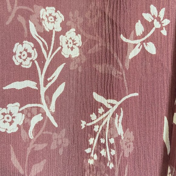 New No Tags Nili Lotan Silk Floral Blouse Size M Color Brow/Ivory - Picture 6 of 8